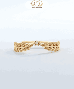 Nhẫn bạc nữ mạ vàng đính đá CZ – Mây Ánh Kim