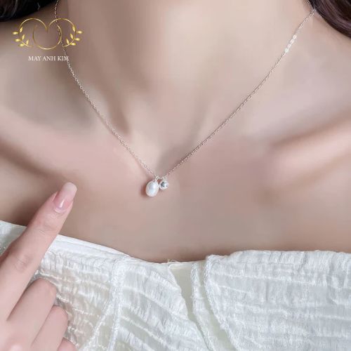 Dây chuyền ngọc trai - Mây Ánh Kim 3 Dây chuyền Zita