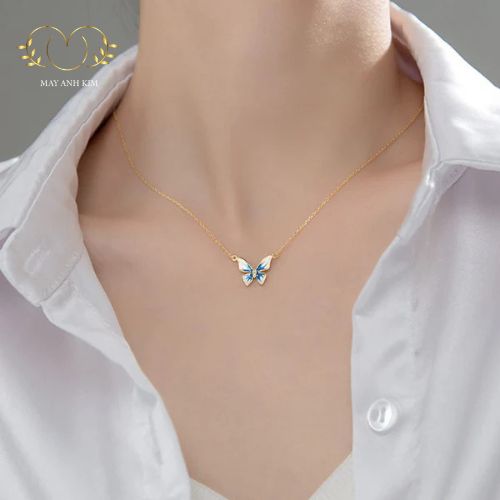 Dây chuyên mạ vàng - Mây Ánh Kim 3 Dây chuyền Jesica
