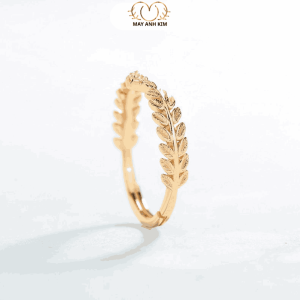 Nhẫn bạc nữ mạ vàng đính đá CZ – Mây Ánh Kim