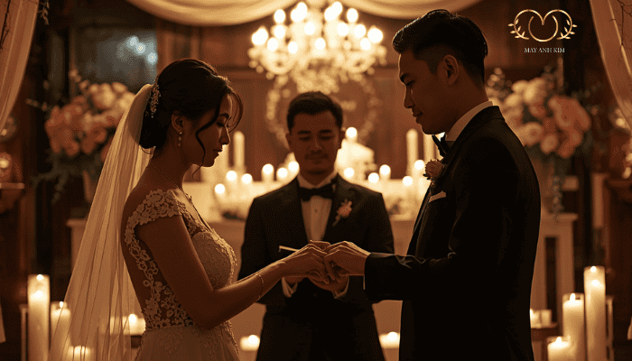 ý nghĩa trao nhẫn cưới trong lễ cưới khoảnh khắc thiêng liêng