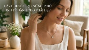 Dây chuyền bạc nữ sợi nhỏ