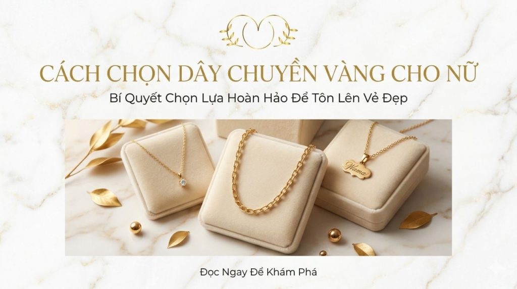 Cách Chọn Dây Chuyền Vàng Cho Nữ Thanh Lịch Và Cuốn Hút 1 Bìa bài viết cách chọn dây chuyền vàng cho nữ