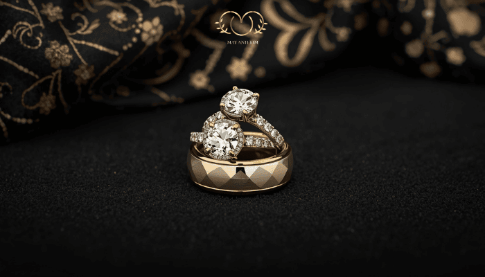ý nghĩa trao nhẫn cưới với nhẫn cưới Mây Ánh Kim sang trọng
