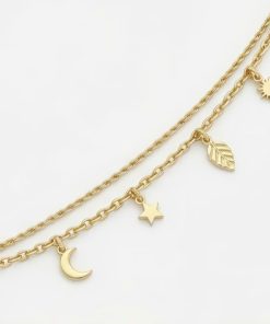 Lắc Chân Ball Chain "Golden Leaf" - Mạ Vàng 18K 6 Lắc Chân Ball Chain "Golden Leaf" - Mạ Vàng 18K