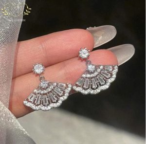 Bông Tai Nữ Đính Đá Cao Cấp