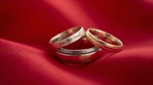 nhẫn cưới khắc tên theo yêu cầu khắc tên bên trong nhẫn cặp đôi